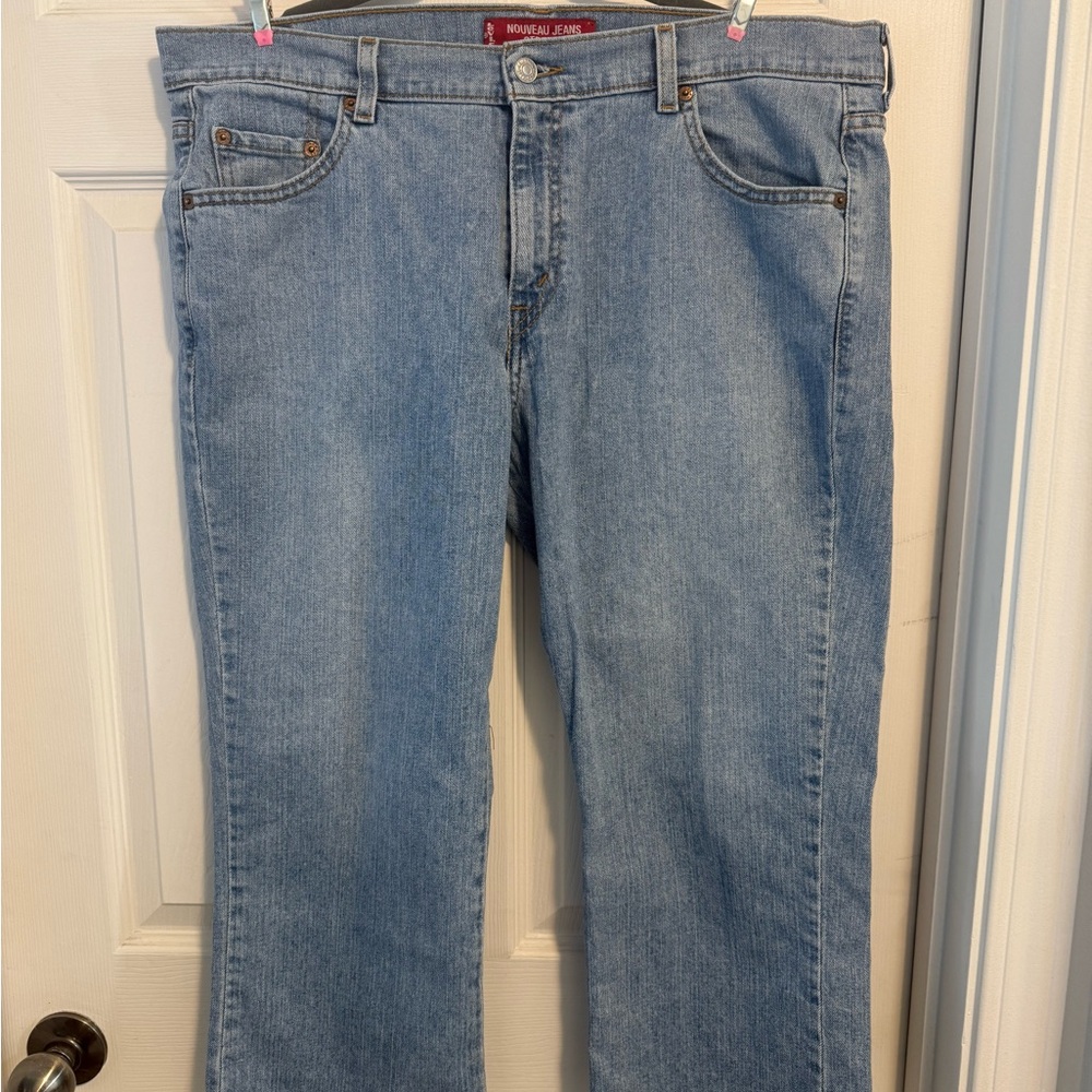 Levi's Blue Straight Leg Capri Jeans